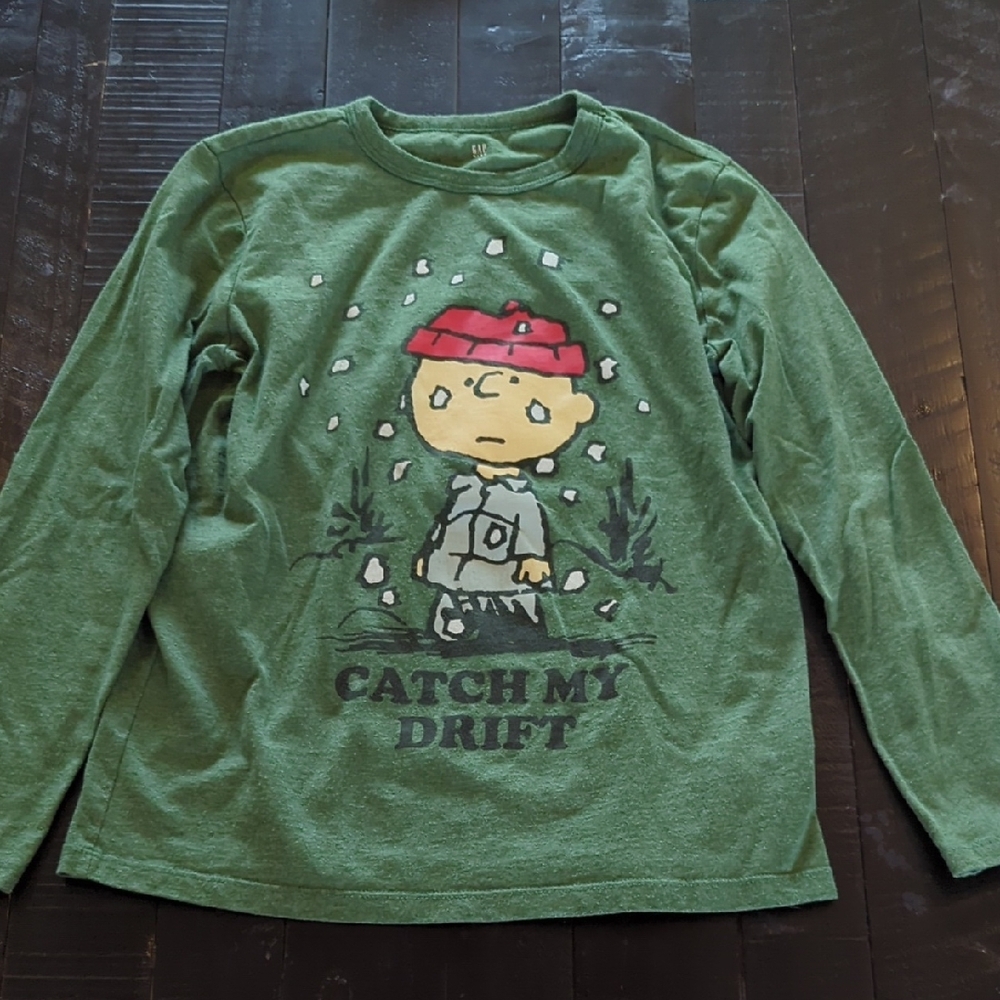 Green Kids Long Sleeve Shirt